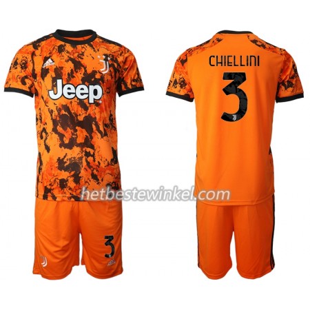 Juventus Giorgio Chiellini 3 Voetbaltenues Kind Third 2020/21 - SS (+ Korte broeken)